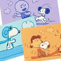 Peanuts® 75th Anniversary Nostalgic Scenes Assorted Blank Mini Note Cards, Pack of 12 for only USD 8.99 | Hallmark