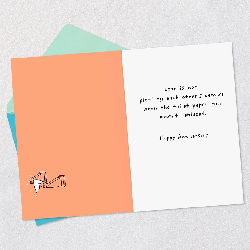 Replacing the Toilet Paper Roll Funny Anniversary Card for only USD 4.49 | Hallmark