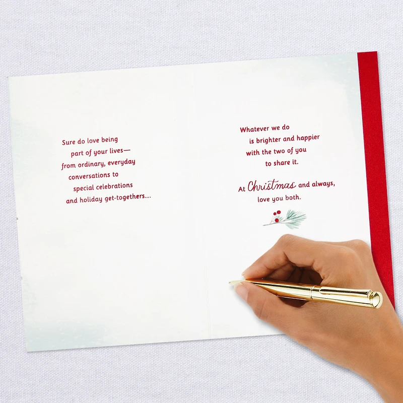 Being Part of Your Lives Christmas Card for Daughter and Her Husband for only USD 5.99 | Hallmark