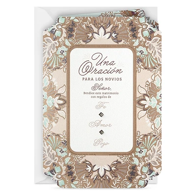 Joy Religious Spanish-Language Wedding Card for Couple With Prayer Card for only USD 5.99 | Hallmark