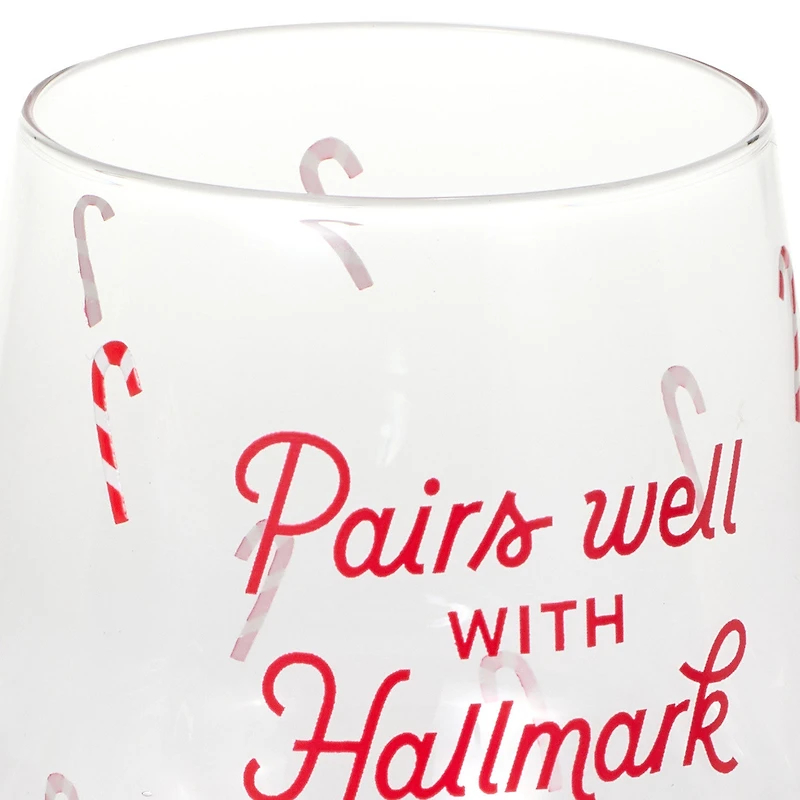 Hallmark Channel Pairs Well With Hallmark Movies Stemless Wine Glass, 14.5 oz. for only USD 19.99 | Hallmark