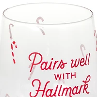 Hallmark Channel Pairs Well With Hallmark Movies Stemless Wine Glass, 14.5 oz. for only USD 19.99 | Hallmark