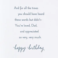 You're Loved and Appreciated Very Much Birthday Card for Dad for only USD 6.99 | Hallmark