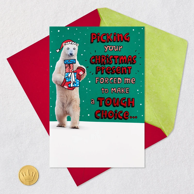 Picking Your Present Funny Pop-Up Christmas Card for only USD 6.59 | Hallmark