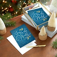 Joy to the World on Blue Boxed Christmas Cards, Pack of 40 for only USD 15.49 | Hallmark