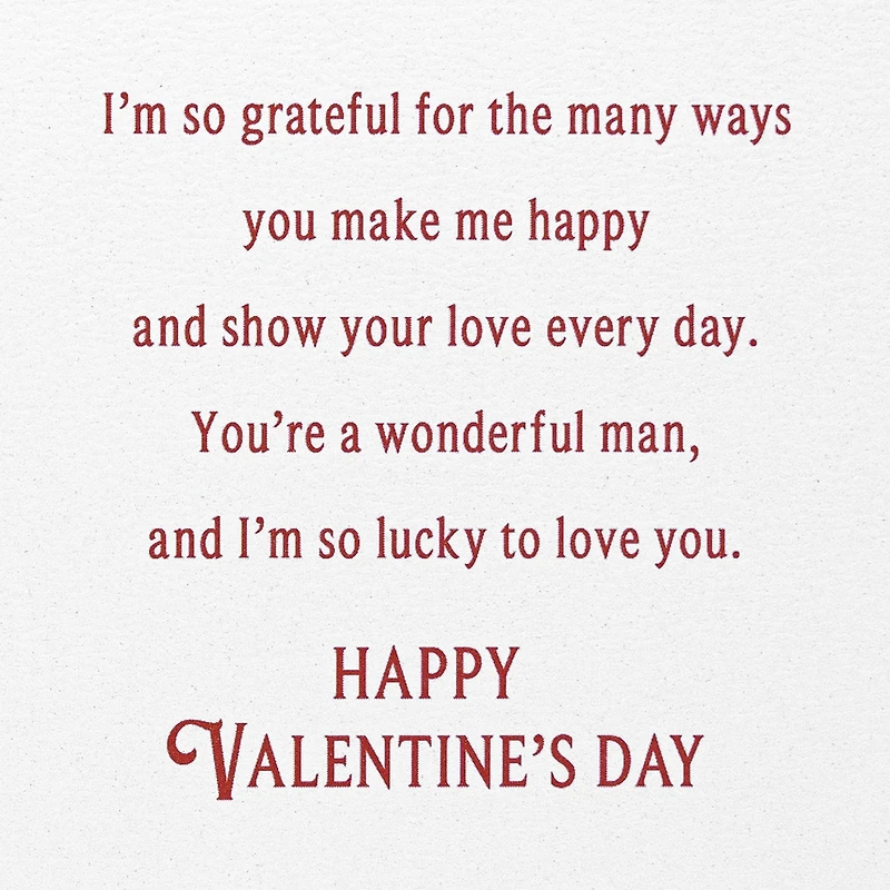 So Lucky to Love You Valentine's Day Card for Husband for only USD 6.99 | Hallmark