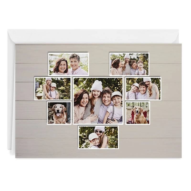 Personalized Heart-Shaped Photo Collage Photo Card for only USD 4.99 | Hallmark