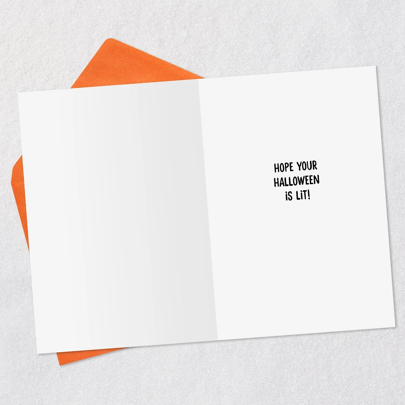 Lit Jack-o'-Lantern Funny Halloween Card for only USD 2.00 | Hallmark