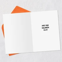 Lit Jack-o'-Lantern Funny Halloween Card for only USD 2.00 | Hallmark