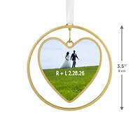 Gold Heart Metal Personalized Ornament, Custom Photo and Text for only USD 30.99 | Hallmark
