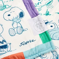 Peanuts® 75th Anniversary Through the Years Plush Throw Blanket, 60x52 for only USD 36.99 | Hallmark