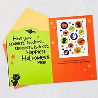 Trick-or-Treating Ghost Halloween Card With Stickers for only USD 3.99 | Hallmark