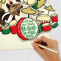 No Gift to Bring Pa-Rum-Pa-Pum-Pum Funny Pop-Up Money-Holder Christmas Card for only USD 4.99 | Hallmark