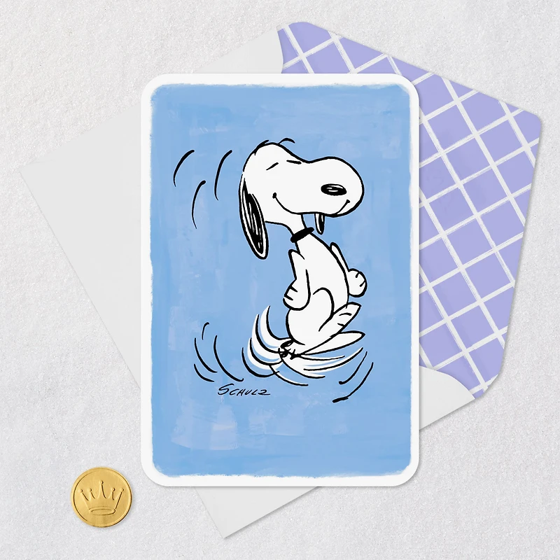 Peanuts® Snoopy Happy Dance Blank Card for only USD 2.99 | Hallmark