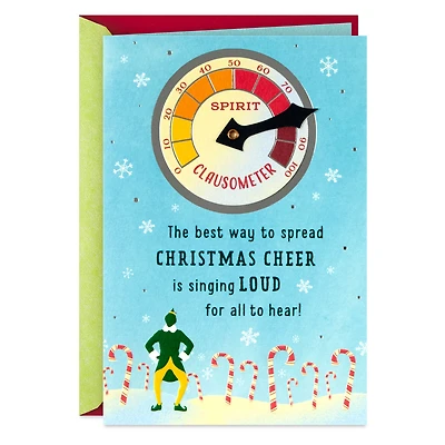 Elf Singing Loud for All to Hear Christmas Card With Spinner for only USD 6.59 | Hallmark