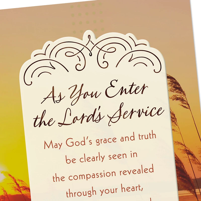 As You Enter the Lord's Service Religious Congratulations Card for only USD 3.99 | Hallmark