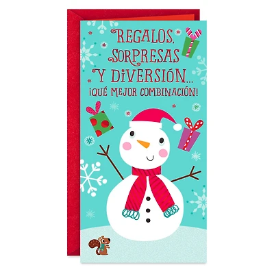 Presents, Surprises and Fun Spanish-Language Money Holder Christmas Card for only USD 1.99 | Hallmark