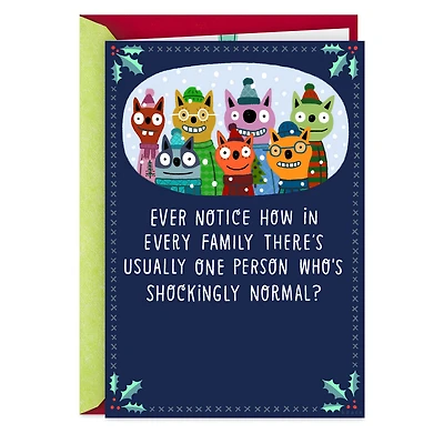 Shockingly Normal Funny Christmas Card for only USD 3.99 | Hallmark