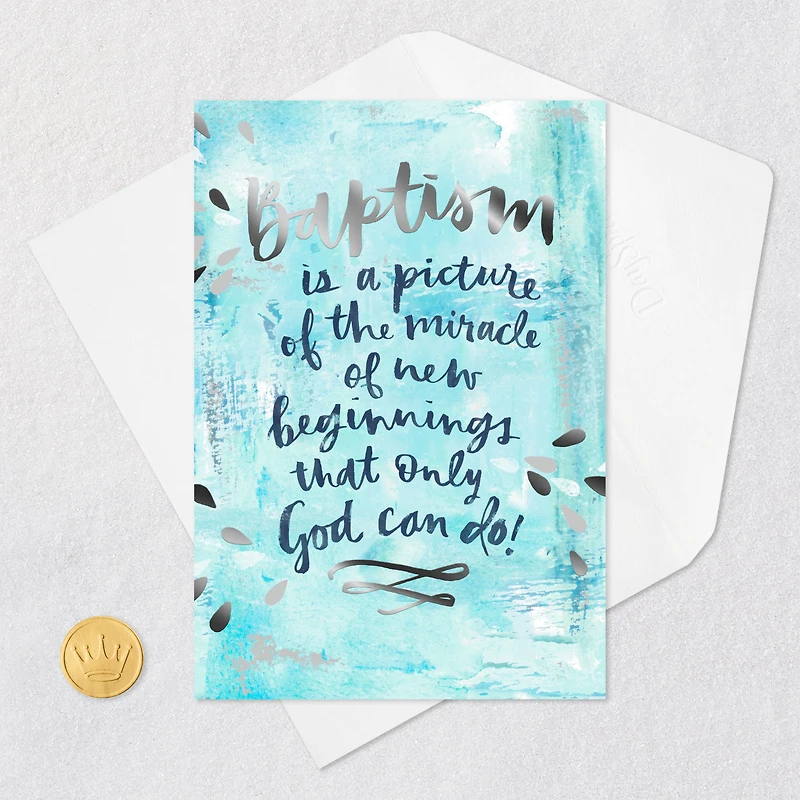 New Beginnings Religious Baptism Card for only USD 3.99 | Hallmark