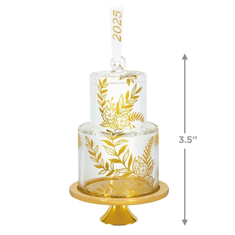 Our Sweet Beginning 2025 Glass Ornament for only USD 30.99 | Hallmark