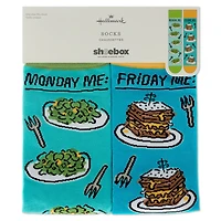 Shoebox Monday vs. Friday Funny Crew Socks for only USD 12.99 | Hallmark