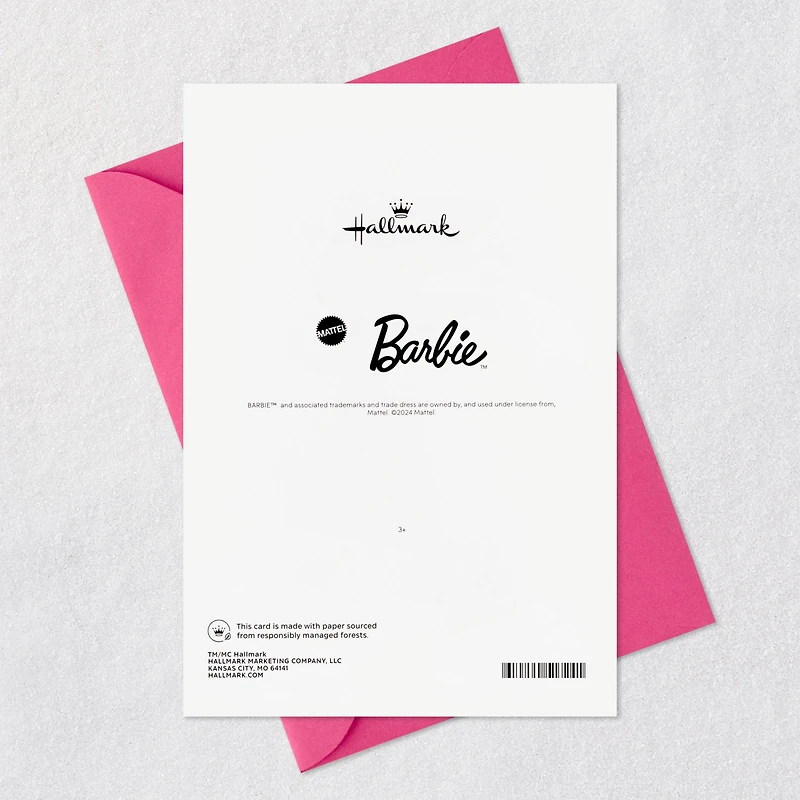 Barbie™ You’re One-of-a-Kind Birthday Card With Sticker for Granddaughter for only USD 5.99 | Hallmark