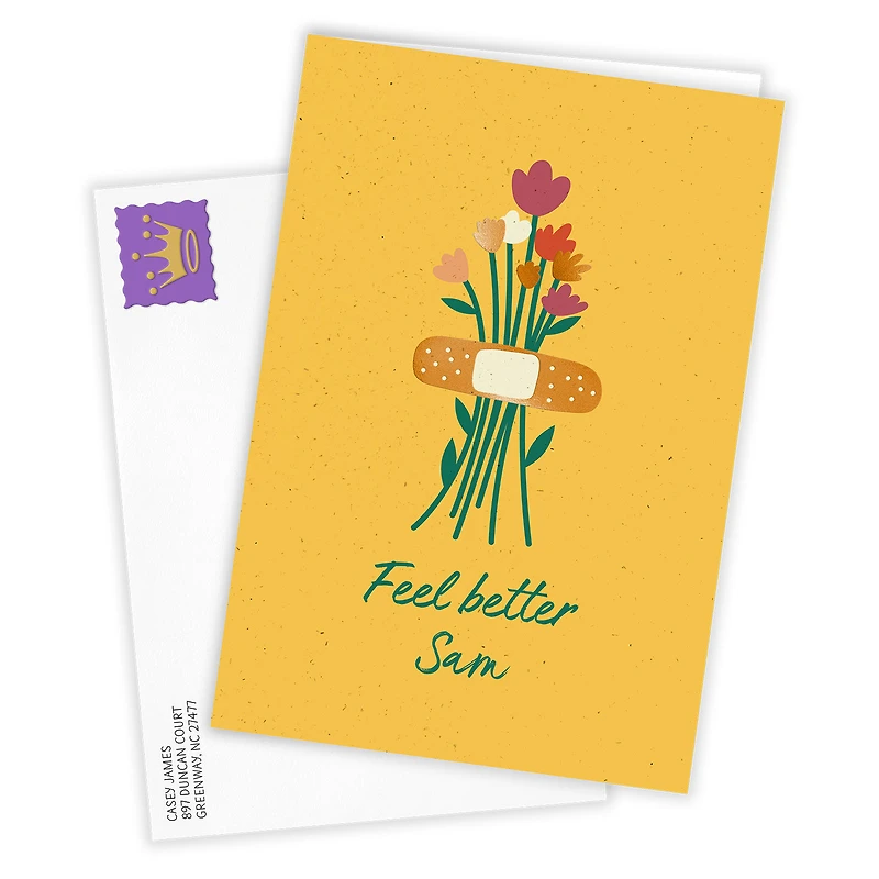 Feel Better Flower Bouquet Custom Get Well Card for only USD 4.99 | Hallmark