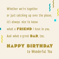 You're Both a Great Dad and a Friend Birthday Card for only USD 4.99 | Hallmark