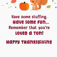 Cute Critter Poem Thanksgiving Card for Kids for only USD 2.99 | Hallmark