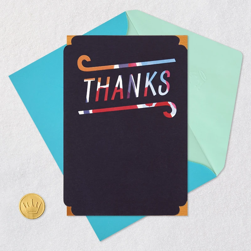 Abstract Print Lettering Blank Thank You Card for only USD 4.99 | Hallmark