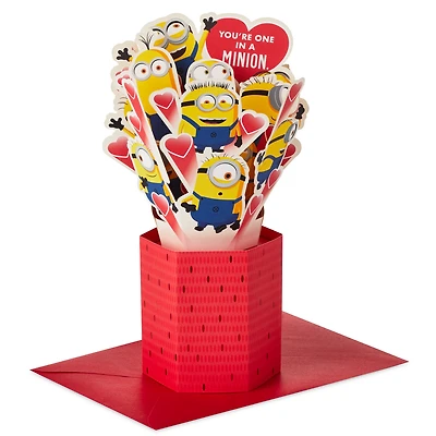 Minions One in a Minion 3D Pop-Up Valentine's Day Card for only USD 8.99 | Hallmark