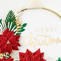 Merry Christmas Card With Floral Hoop Wreath for only USD 10.59 | Hallmark