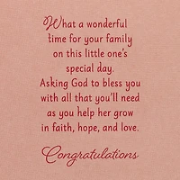 Faith, Hope and Love Religious Christening Card for Baby Girl for only USD 4.99 | Hallmark