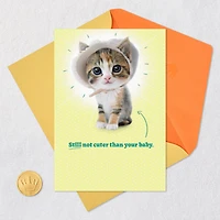 Cute Kitten in a Baby Bonnet Funny New Baby Card for only USD 4.49 | Hallmark