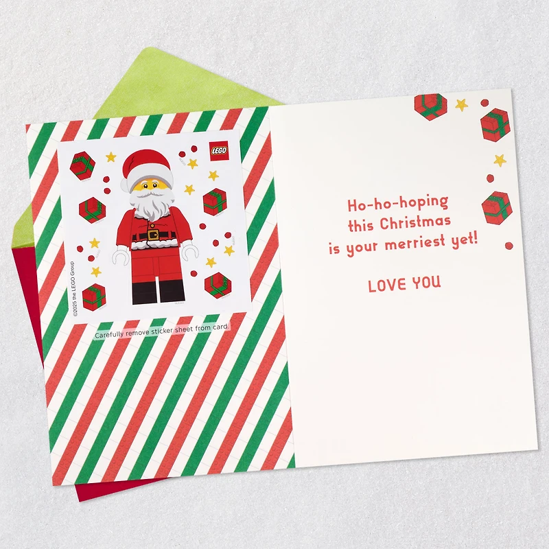 LEGO® Santa Claus Christmas Card for Grandson With Stickers for only USD 5.99 | Hallmark