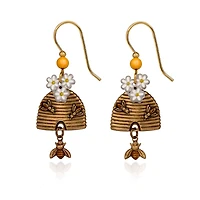 Silver Forest Beehive, Bee and Flower Drop Earrings for only USD 21.00 | Hallmark