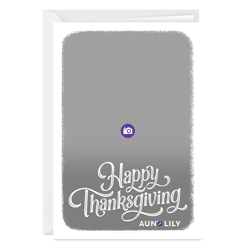White Frame Custom Thanksgiving Card for only USD 4.99 | Hallmark
