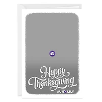 White Frame Custom Thanksgiving Card for only USD 4.99 | Hallmark