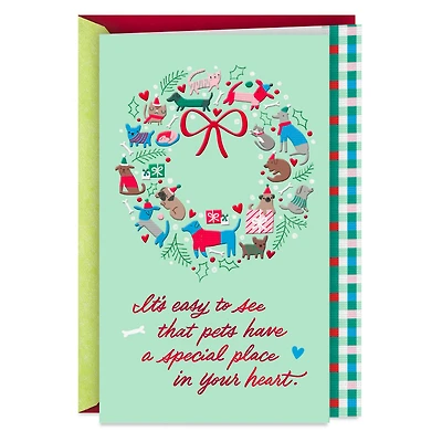 Pets Have a Special Place in Your Heart Christmas Card for Pet Caregiver for only USD 3.99 | Hallmark