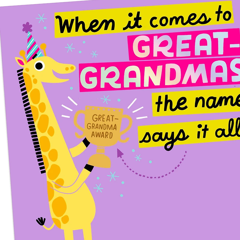 Your Name Says It All Birthday Card for Great-Grandma for only USD 2.99 | Hallmark