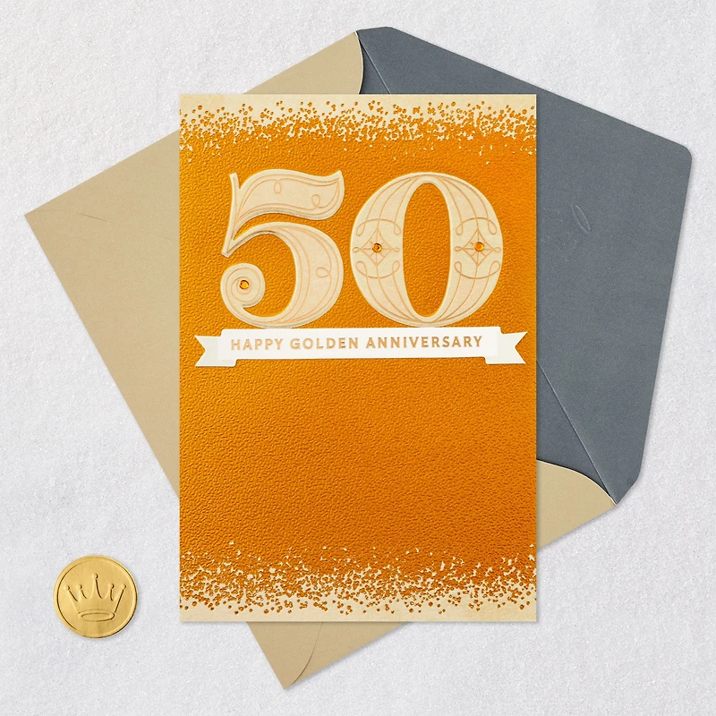Happy Golden Anniversary 50th Anniversary Card for only USD 5.99 | Hallmark
