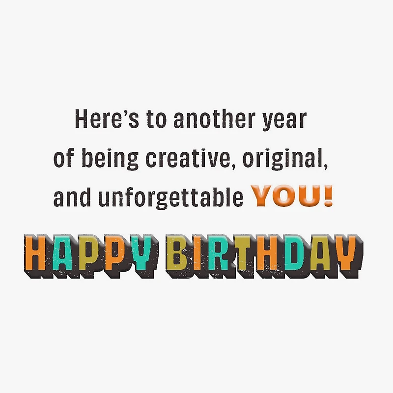 Feel the Beat Musical Icons Lettering Birthday Card for Kids for only USD 3.99 | Hallmark