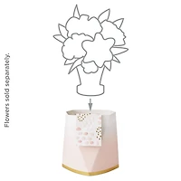 Build-a-Bouquet Pink Ombré Pop-Up Paper Vase With Mini Card for only USD 4.99 | Hallmark