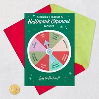Hallmark Channel Christmas Movie Christmas Card With Spinner Wheel for only USD 5.99 | Hallmark