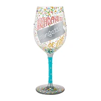 Lolita Birthdays Are the Confetti of Life Handpainted Wine Glass, 15 oz. for only USD 34.99 | Hallmark