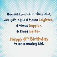 You're An Amazing Kid 6th Birthday Card With Sports Stickers for only USD 4.99 | Hallmark