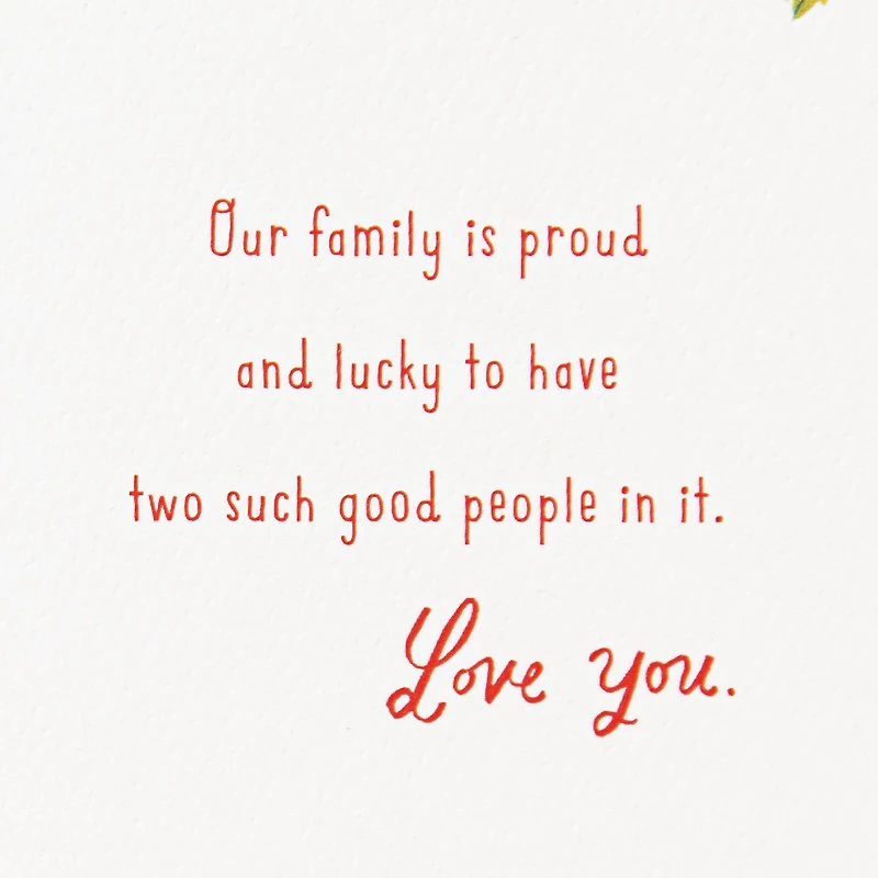 Pride, Gratitude and Love Christmas Card for Daughter and Son-in-Law for only USD 5.59 | Hallmark