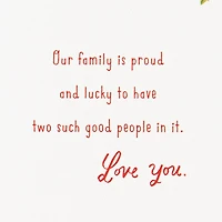 Pride, Gratitude and Love Christmas Card for Daughter and Son-in-Law for only USD 5.59 | Hallmark
