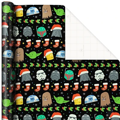 Star Wars™ Faces Christmas Wrapping Paper, 70 sq. ft. for only USD 9.99 | Hallmark