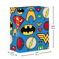 9.6" DC™ Super Hero Icons on Blue Medium Gift Bag for only USD 3.99 | Hallmark